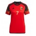 Billige Belgien Kevin De Bruyne #7 Hjemmebane Fodboldtrøjer Dame VM 2022 Kortærmet